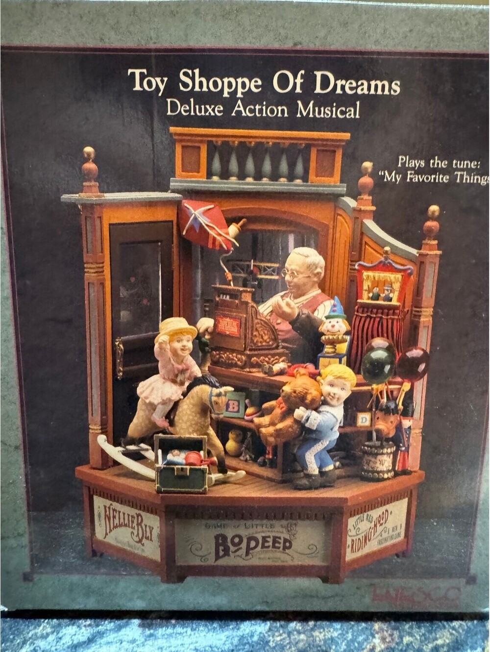 Vintage Enesco Toy Shoppe of Dreams Animated Musical Original Box